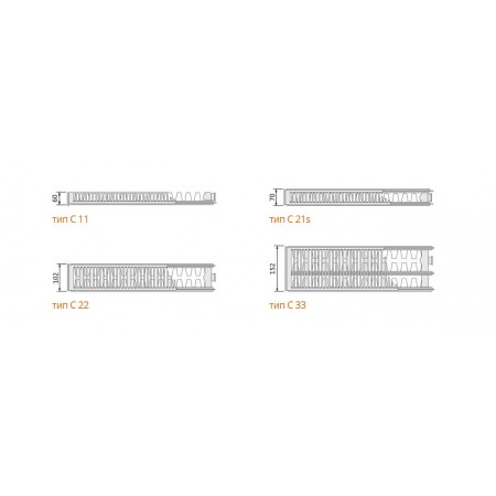 EVRA Compact С11 300x2000 стальной панельный радиатор с боковым подключением EVRA Compact С11 300x2000 стальной панельный радиатор с боковым подключением