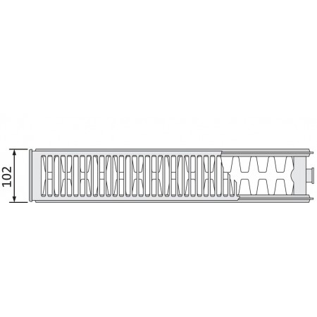 EVRA Compact С22 500x1800 стальной панельный радиатор с боковым подключением EVRA Compact С22 500x1800 стальной панельный радиатор с боковым подключением