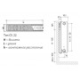 EVRA Ventil Compact CV22 600x1200 стальной панельный радиатор с нижним подключением EVRA Ventil Compact CV22 600x1200 стальной панельный радиатор с нижним подключением