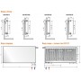 EVRA Plan Ventil Compact FCV22 200x1800 стальной панельный радиатор с нижним подключением EVRA Plan Ventil Compact FCV22 200x1800 стальной панельный радиатор с нижним подключением